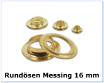 Rundösen Messing Hamburg 16 mm