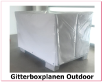 Gitterbox Abdeckhaube PVC 